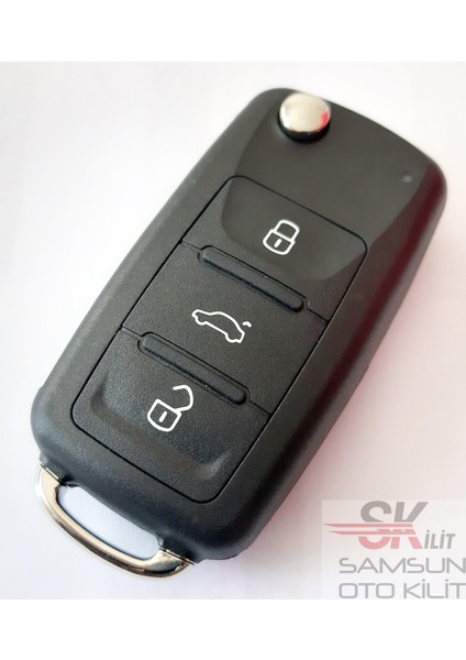 Skoda Octavia Fabia Superb Uds Anahtar Kumanda Kabı Pimli Logolu