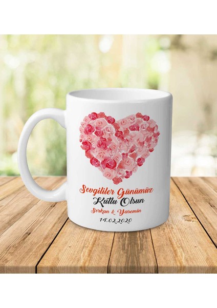 Sevgiliye Özel Isimli Beyaz Kupa Bardak Kp-05