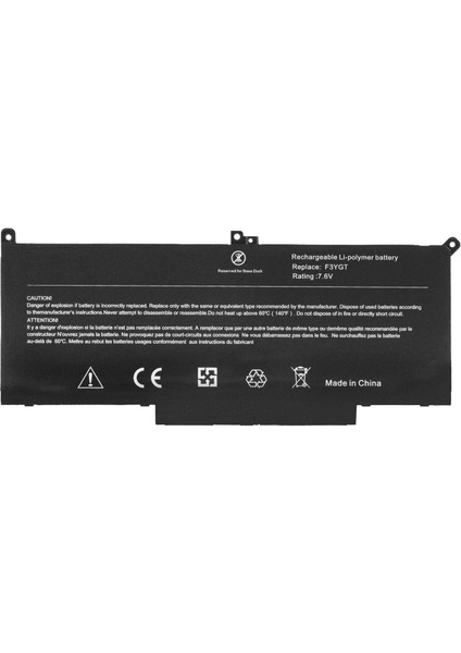 Dell Latitude 7480 N007L748014EMEAW Batarya Pil