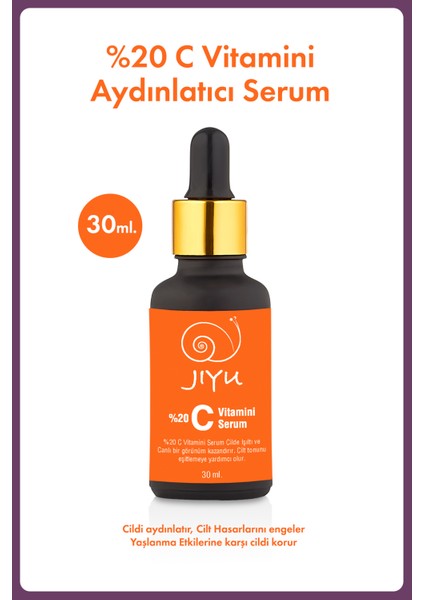 2'li Cilt Bakım Serumları (%20 C Vitamini Serum + Leke Karşıtı Arbutin Serum) 2 x 30 ml