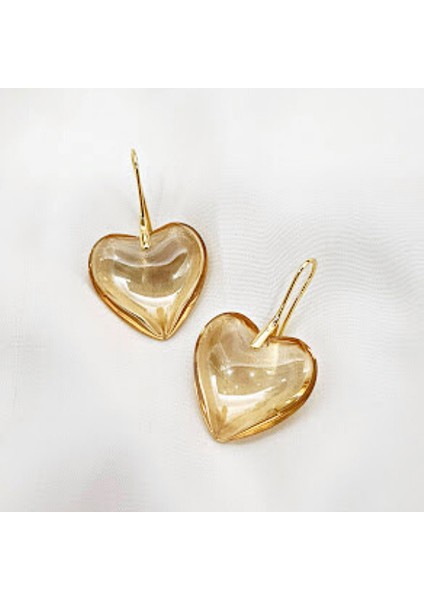 Bonbon Kalp Küpe Yanardöner