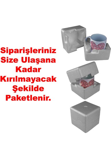 Kütahya Porselen Seni Seviyorum 5'li Kırmızı Gül Buketi 14 Şubat Sevgililer Günü gift Kupa Bardak Sevgiliye Hediye Kış Masalı Kar Küresi Ayakta Sokak Lambası Doğum Günü Hediyesi Kupa