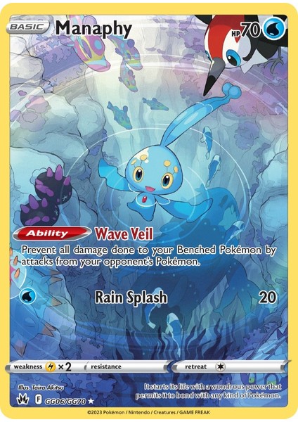 Pokemon Manaphy 70HP Kart