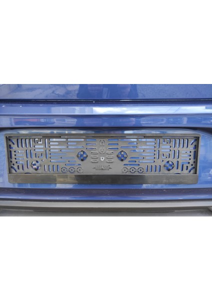 Siyah Düz Araç Takmatik Çıtalı Oto Plakalık 2 Adet Ön Arka modelleri