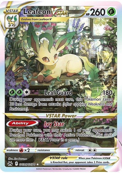 Pokemon Leafeon Vstar 260HP Kart