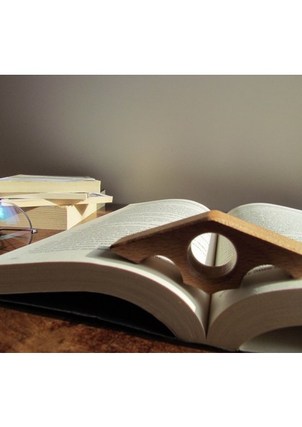 Artrustic Ahşap Parmak Kitap Tutucu Yüzüğü