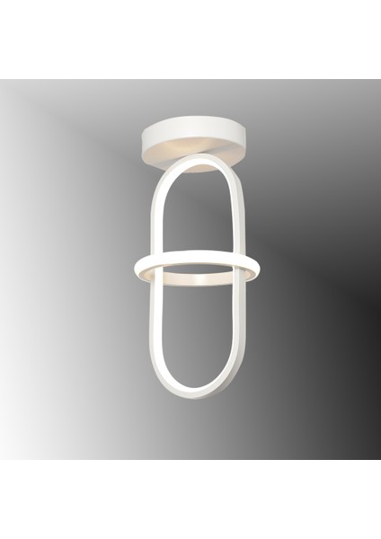 TT006-1PLF-BY Tt Aydınlatma Minyon Modeli Tekli Plofonyer Mat Beyaz LED Avize