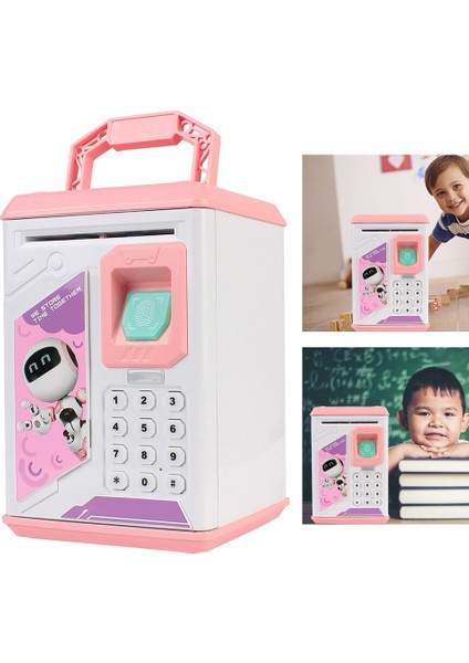 Dekoratif Şifreli Parmak Izi Butonlu Kumbara modelleri