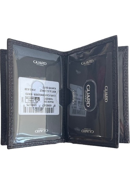 Guard Kredi Kartlıklı Cüzdan Deri Kadın Erkek Kartlık 10 Bölmeli Mini Cüzdan fiyatları