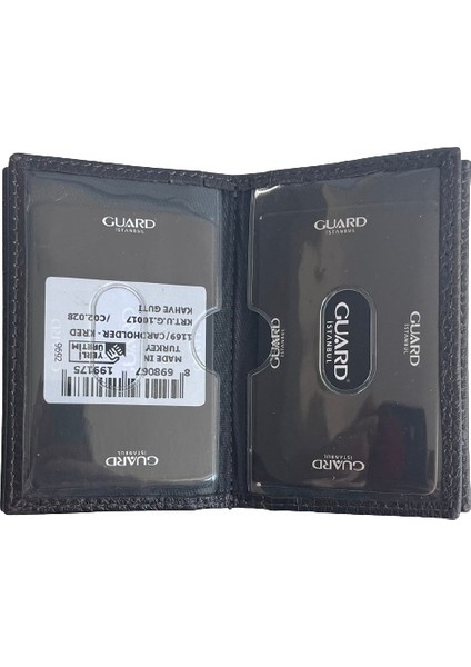 Guard Kredi Kartlıklı Cüzdan Deri Kadın Erkek Kartlık 10 Bölmeli Mini Cüzdan indirimleri