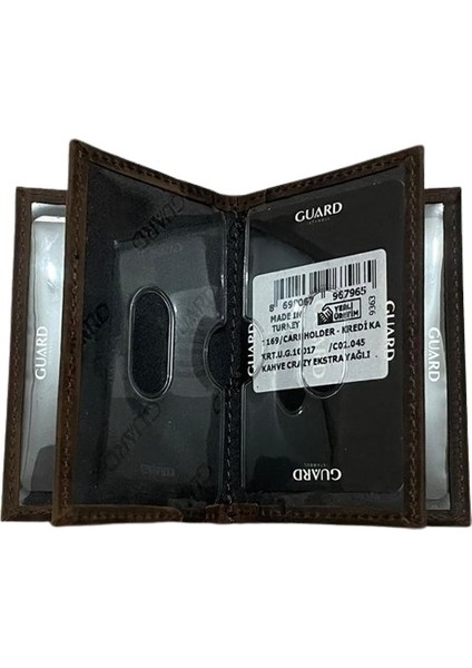 Guard Kredi Kartlıklı Cüzdan Deri Kadın Erkek Kartlık 10 Bölmeli Mini Cüzdan fiyatları