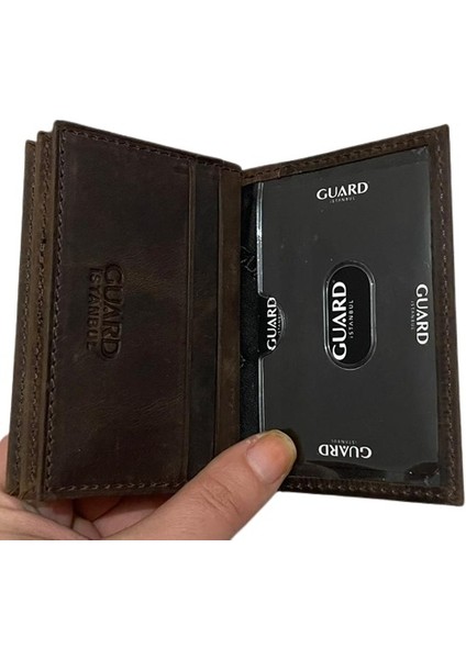Guard Kredi Kartlıklı Cüzdan Deri Kadın Erkek Kartlık 10 Bölmeli Mini Cüzdan fırsatları