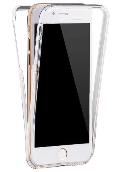 Apple iPhone Se 3 2022 360 Derece Kılıf Şeffaf Silikon Ön Arka
