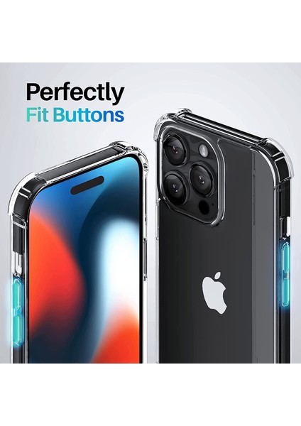 Apple iPhone 14 Pro Max Kılıf Anti Şok Korumalı Şeffaf Silikon