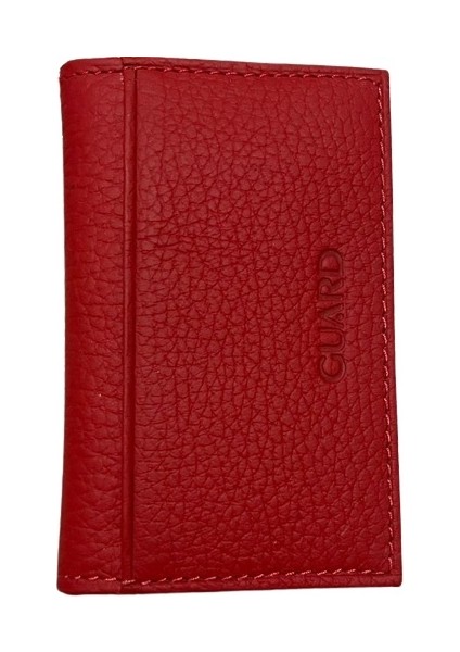 Guard Kredi Kartlıklı Cüzdan Deri Kadın Erkek Kartlık 10 Bölmeli Mini Cüzdan