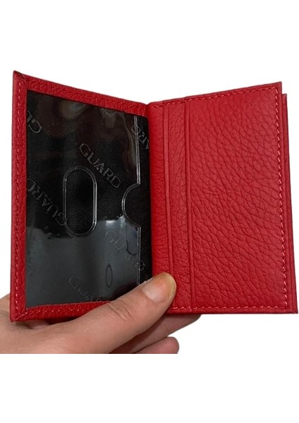 Guard Kredi Kartlıklı Cüzdan Deri Kadın Erkek Kartlık 10 Bölmeli Mini Cüzdan fırsatları