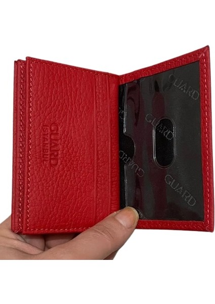 Guard Kredi Kartlıklı Cüzdan Deri Kadın Erkek Kartlık 10 Bölmeli Mini Cüzdan indirimleri