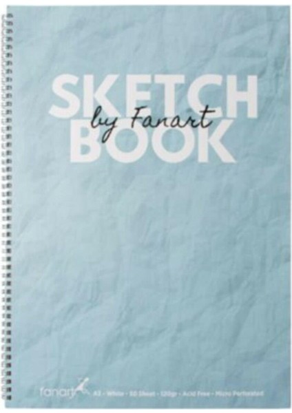 Fanart Academy Sketch Book 120 gr Spiralli 50 Yp A4 Turkuaz 8671