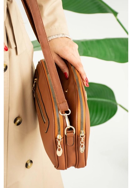 Kadın Yumuşak Deri 5 Bölmeli Uzun Çapraz Askılı Orta Boy Kullanışlı Omuz Çantası fiyatları