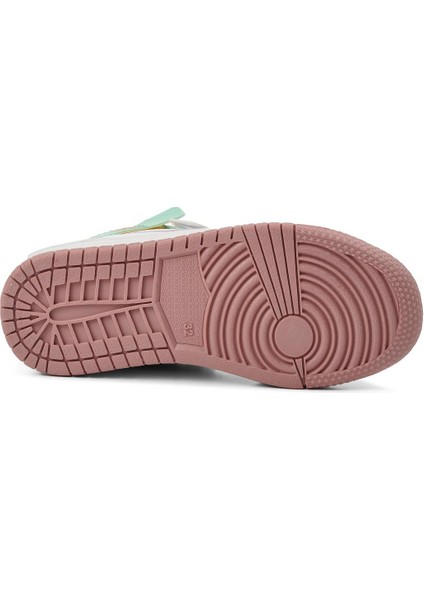 Lambırlent 0121-F Yeşil-Beyaz-Lila Çocuk Bilek Boy Sneaker indirimleri