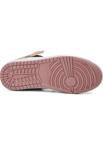 Lambırlent 0121 Siyah-Beyaz-Pudra Kadın Bilek Boy Sneaker indirimleri