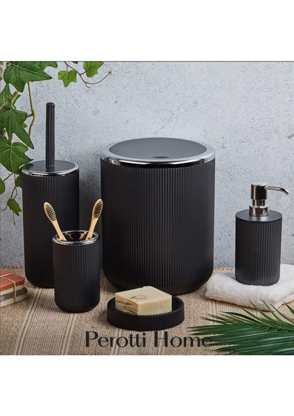 13166 5 Parça Banyo Takımı Siyah