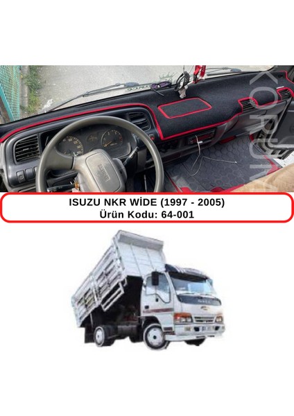 Isuzu Nkr Wide (1997 - 2005) Torpido Koruma Kılıfı 3d Koruyucu Halı Örtü