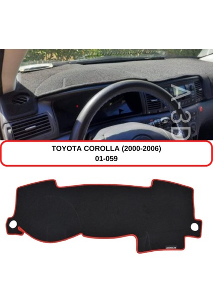Toyota Corolla (2000-2006) Torpido Koruma Kılıfı 3d Koruyucu Halı Örtü