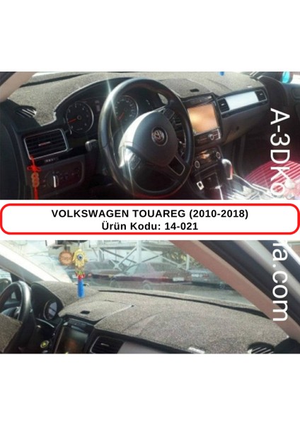 Volkswagen Touareg (2010-2018) Torpido Koruma Kılıfı 3d Koruyucu Halı Örtü