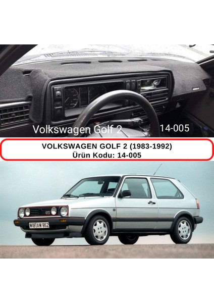 Volkswagen Golf 2 (1983-1992) Torpido Koruma Kılıfı 3d Koruyucu Halı Örtü