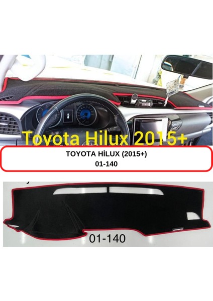 Toyota Hilux (2015+) AN120-AN130 Torpido Koruması / Halısı / Örtüsü / Kılıfı