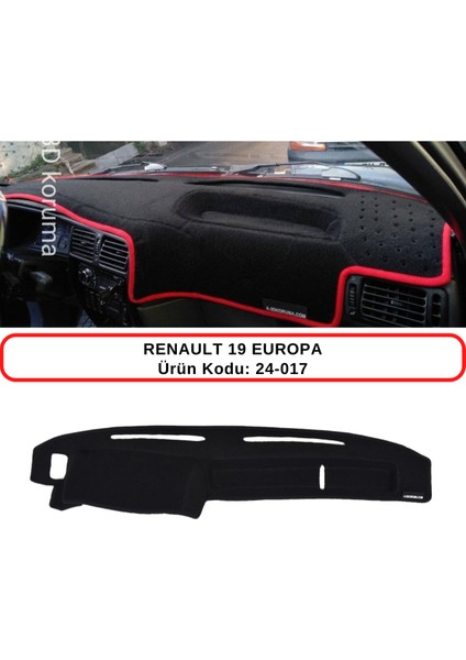 Renault 19 R19 Europa Torpido Koruma Kılıfı 3d Koruyucu Halı Örtü