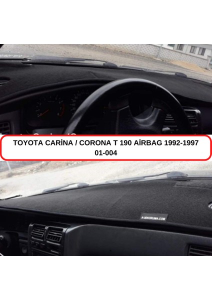Toyota Carina E Airbagli (1992-1997) Torpido Koruma Kılıfı 3d Koruyucu Halı Örtü