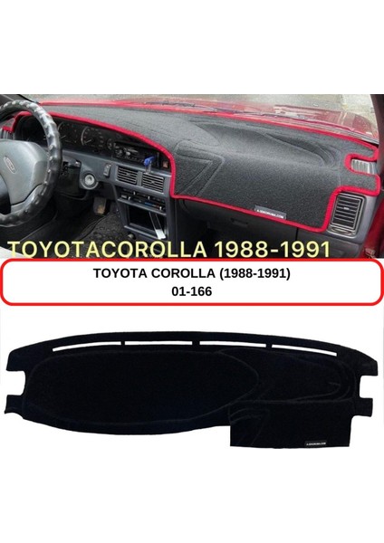 Toyota Corolla (1988-1991) Torpido Koruma Kılıfı 3d Koruyucu Halı Örtü