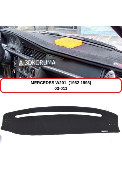 Mercedes -Benz W201 (1982-1993) Torpido Koruma Kılıfı 3d Koruyucu Halı Örtü