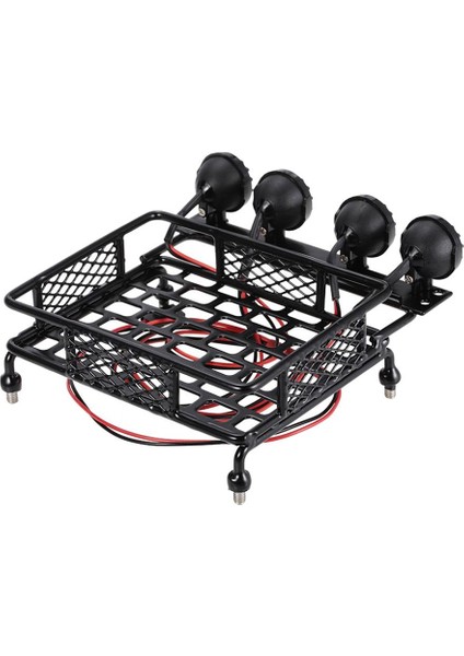 Rc 1:10 Çatı Bagaj Rafı LED Işık Çubuğu CC01 SCX10 Eksenel D90 Araba (Yurt Dışından)