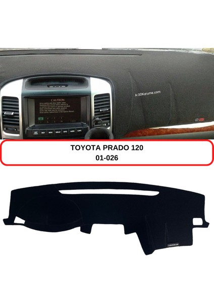 Toyota Lc Prado 120 Göstergeli (2002-2009) Torpido Koruması / Halısı / Örtüsü / Kılıfı