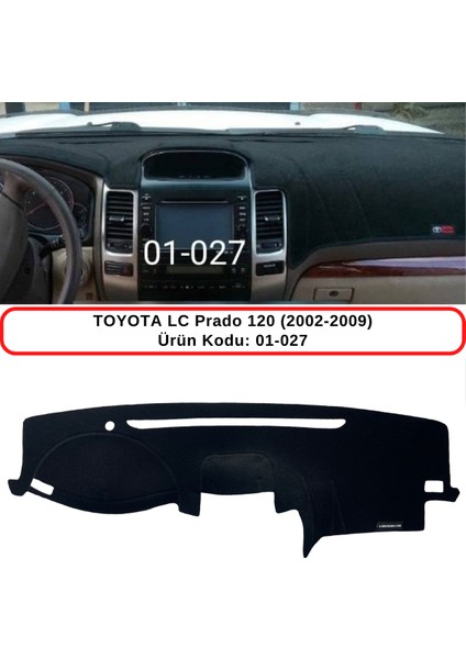 Toyota Lc Prado 120 (2002-2009) Torpido Koruma Kılıfı 3d Koruyucu Halı Örtü