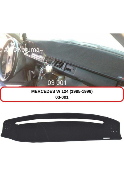 Mercedes -Benz W124 (1985-1996) Torpido Koruma Kılıfı 3d Koruyucu Halı Örtü