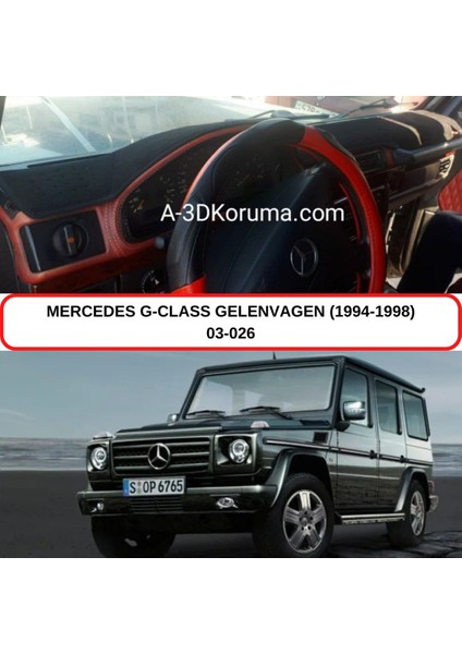 Mercedes -Benz Gelenvagen Torpido Koruması / Halısı / Örtüsü / Kılıfı