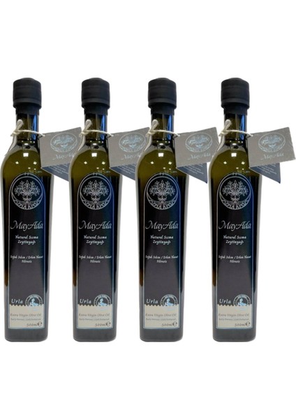 Naturel Sızma Zeytinyağı 500 ml 4 Adet - Ada Edition