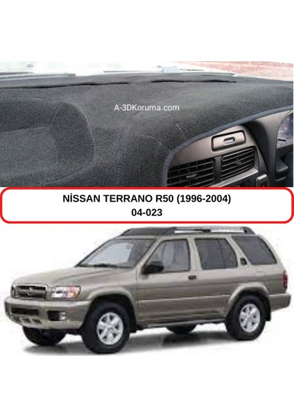 Nissan Terrano R50 (1996-2004) Torpido Koruma Kılıfı 3d Koruyucu Halı Örtü