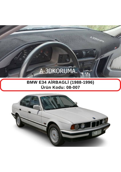 Bmw E34 Airbagli (1988-1996) Torpido Koruması / Halısı / Örtüsü / Kılıfı