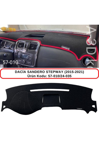 Dacia Sandero Stepway (2015-2021) Torpido Koruması / Halısı / Örtüsü