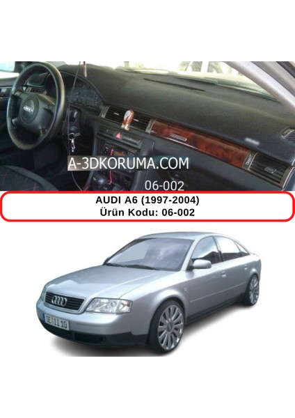 Audı A6 (1997-2004) Torpido Koruma Kılıfı 3d Koruyucu Halı Örtü