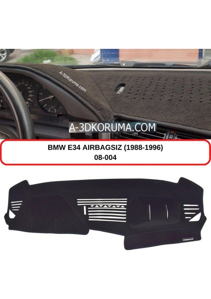 Bmw E34 Airbagsiz (1988-1996) Torpido Koruma Kılıfı 3d Koruyucu Halı Örtü