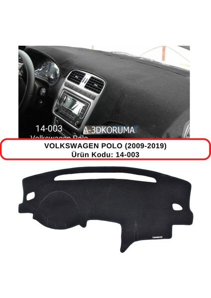 Volkswagen Polo (2009-2019) Torpido Koruma Kılıfı 3d Koruyucu Halı Örtü
