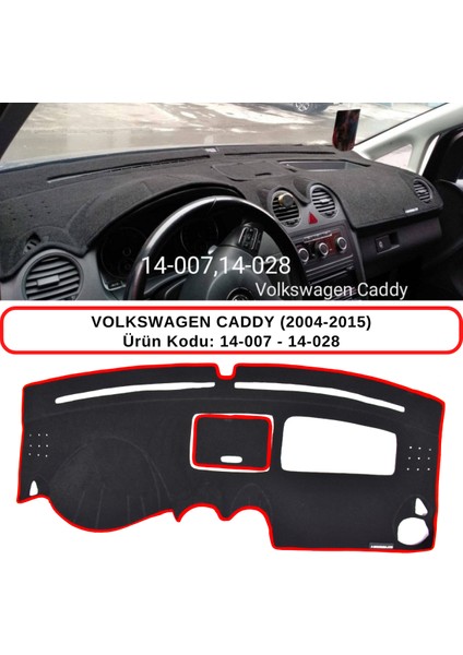Volkswagen Caddy (2004-2010) Torpido Koruma Kılıfı 3d Koruyucu Halı Örtü