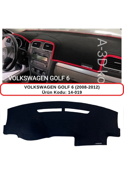 Volkswagen Golf 6 (2008-2012) Torpido Koruması / Halısı / Örtüsü / Kılıfı