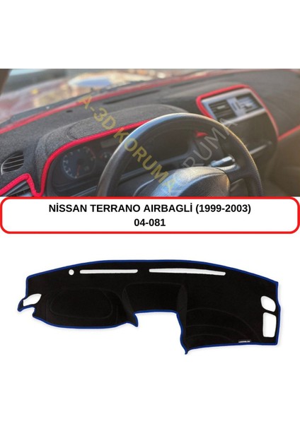 Torpido Koruma Kılıfı 3d Koruyucu Halı Örtü Nissan Terrano (1999-2003) (Airbagli)